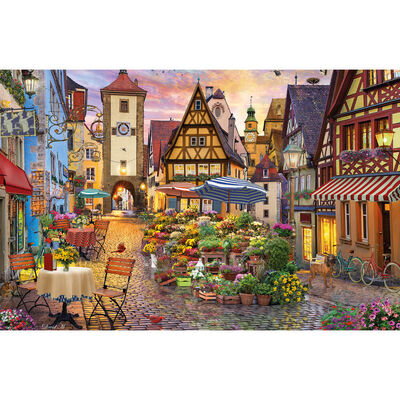 Bavarian Town 1000 Piece Jigsaw Puzzle image number 2
