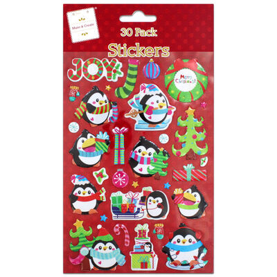 Puffy Penguin Stickers: Pack of 30 image number 1