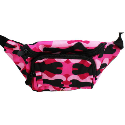 Pink Camouflage Bum Bag image number 1