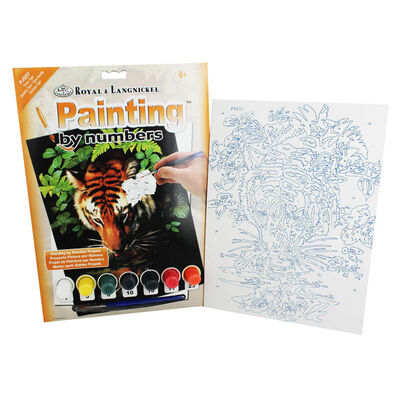 Paint by Numbers: Thirsty Tiger image number 1