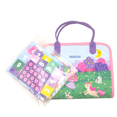 PlayWorks Felt Activity Busy Book: Pink image number 2