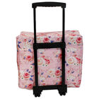 Pink Floral Craft Trolley Bag image number 5