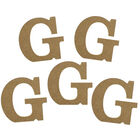 MDF Letter G: Pack of 5 image number 1