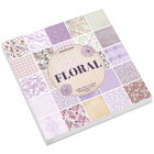 Lilac Floral Design Pad: 12 x 12 Inches image number 1