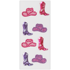 Cowgirl Boot 3D Gem Stickers: Pack of 8 image number 1