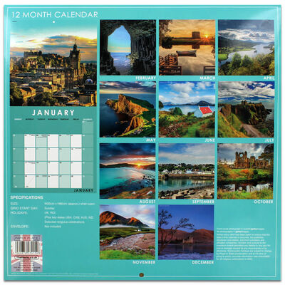Beautiful Scotland 2022 Calendar and Diary Set image number 4
