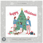 Charity Festive Family Christmas Cards: Pack of 10 image number 1