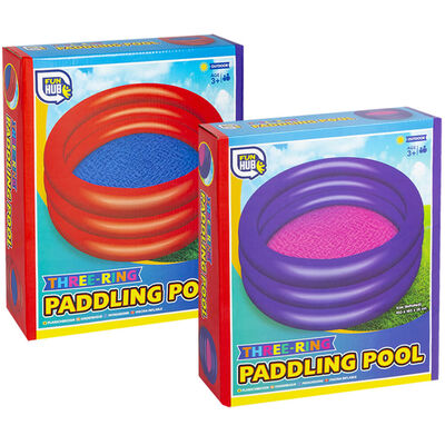 Inflatable Three Ring Paddling Pool image number 2
