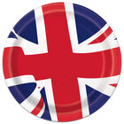 Union Jack Flag Paper Plates: Pack of 8 image number 1