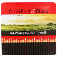 Crawford and Black Watersoluble Pencils - Set Of 24