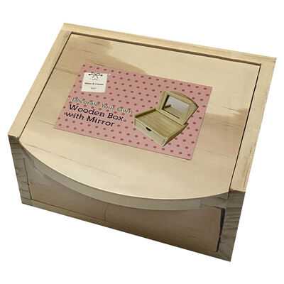 Wooden Jewellery Box with Mirror image number 3