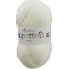 Kiddies Supersoft DK White Yarn - 100g image number 1
