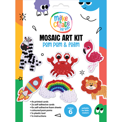 Mosaic Art Kit: Pom Pom and Foam image number 1