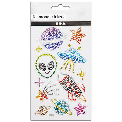 Diamond Outer Space Stickers image number 1