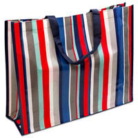 Vertical Stripe Reusable Shopping Bag