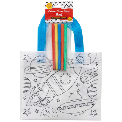 Colour Your Own Space Bag: Pack of 12 image number 2