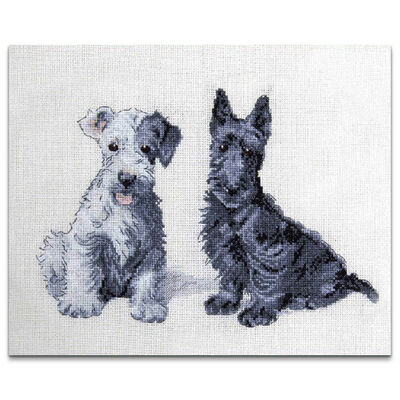 Man&rsquo;s Best Friend Cross Stitch Kit: Molly & Evie image number 2