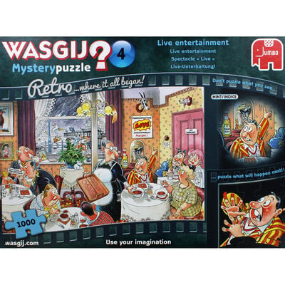 Wasgij Retro Mystery 4 Live Entertainment 1000 Piece Jigsaw Puzzle image number 2