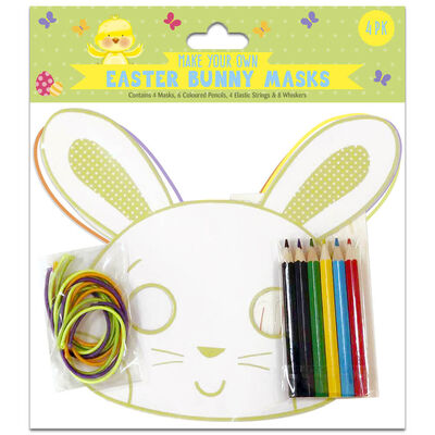 Make Your Own Easter Bunny Masks: Pack of 4 image number 1