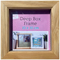Natural Deep Box Frame - 10cm x 10cm