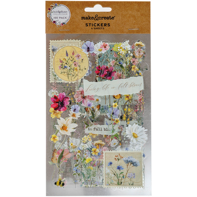 Wildflower Collection Clear Stickers: Pack of 100 image number 1
