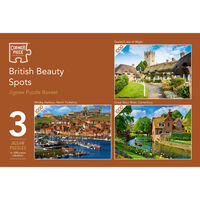 British Beauty Spots 3-in-1 Jigsaw Puzzle Boxset