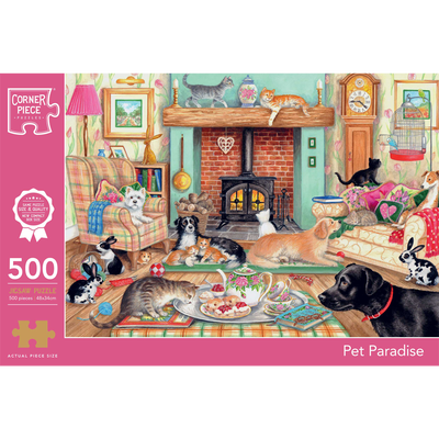 Pet Paradise 500 Piece Jigsaw Puzzle image number 1