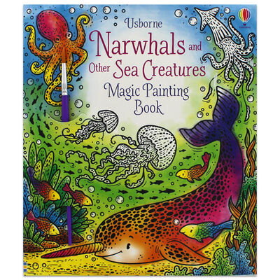 Narwhals and Other Sea Creatures: Magic Painting Book image number 1