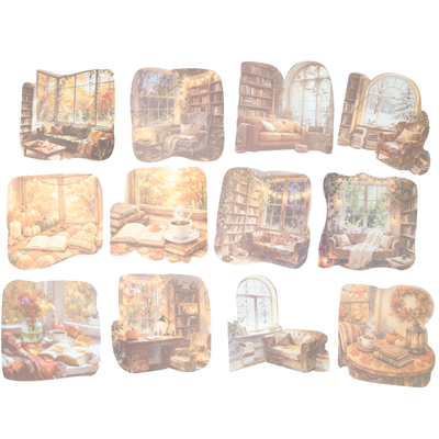 Cosy Book Corner Stickers: Pack of 12 image number 1