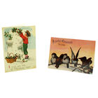 8 Vintage Christmas Cards in Tin - Snowman image number 3