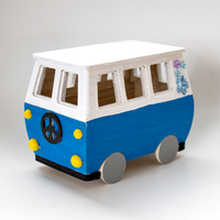 Wooden Retro Camper Van