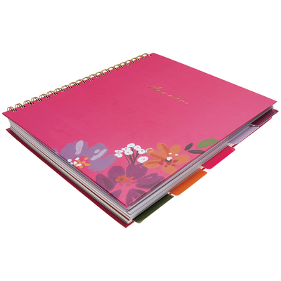 Flowers A4 Hardcover Wiro Notebook image number 3