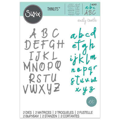 Sizzix Alphabet Thinlits Die Set: Pack of 2 image number 1