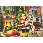 Santa Claus By The Fireplace 500 Piece Jigsaw Puzzle image number 3