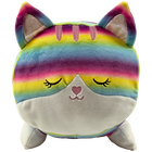 PlayWorks Hugs & Snugs Plush: Rainbow Cat image number 1