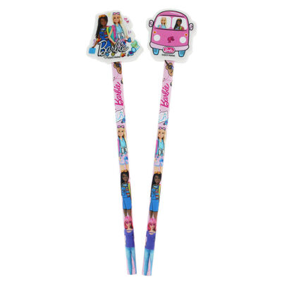 Barbie Pencils with Eraser Toppers: Pack of 2 image number 2