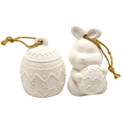 Easter Hanging Ceramic Decorations Kit Bundle image number 1