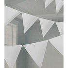 White Paper Pennant Banner 4.5m Bunting image number 2