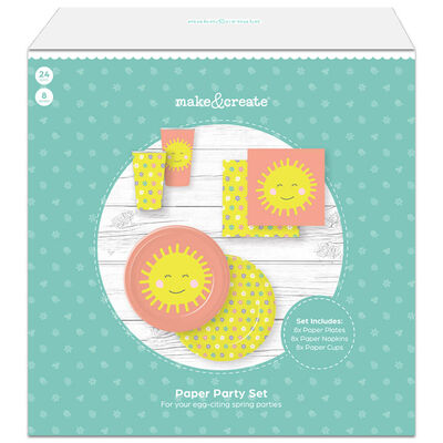 Easter Tableware Party Pack: 24 Piece Set image number 1