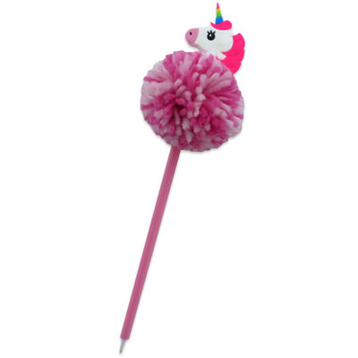 Unicorn Pom Pom Fur Pen image number 1