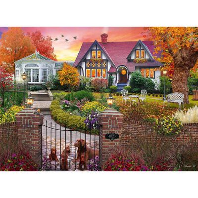 Autumn Cottage 500 Piece Jigsaw Puzzle image number 2