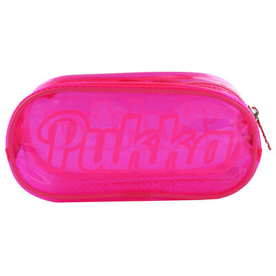 Pukka Bright Pink Translucent Pencil Case image number 2