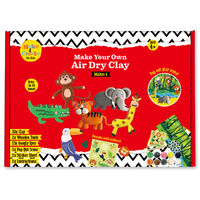 Make Your Own Safari Air Dry Clay Figures Megabox