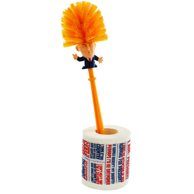 Donald Trump Toilet Roll and Brush Set image number 2