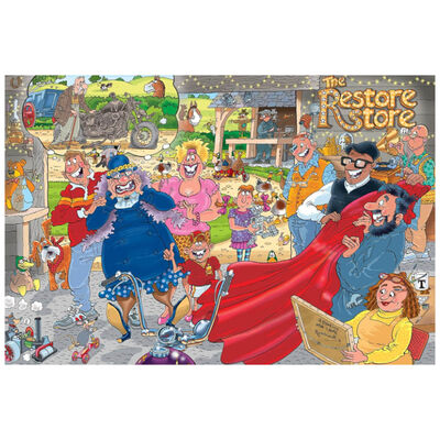 Wasgij Original 41 The Restore Store 1000 Piece Jigsaw Puzzle image number 2