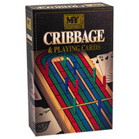 M.Y Traditional Cribbage Board & Playing Cards Game