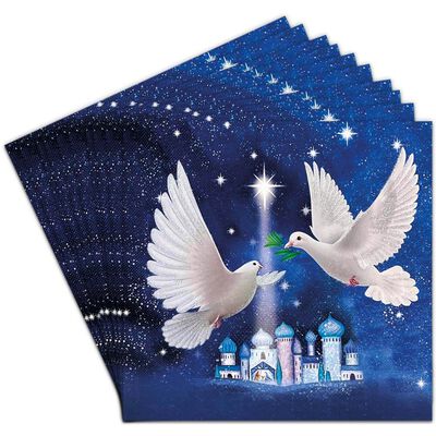 Pair of Doves Christmas Cards: Pack of 10 image number 2