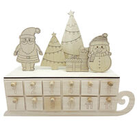 Christmas Wooden Sleigh Advent Calendar