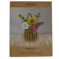 Make Your Own Crochet Hanging Flower Basket Kit