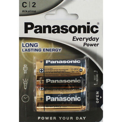 Panasonic Alkaline C Batteries - Pack of 2 image number 1